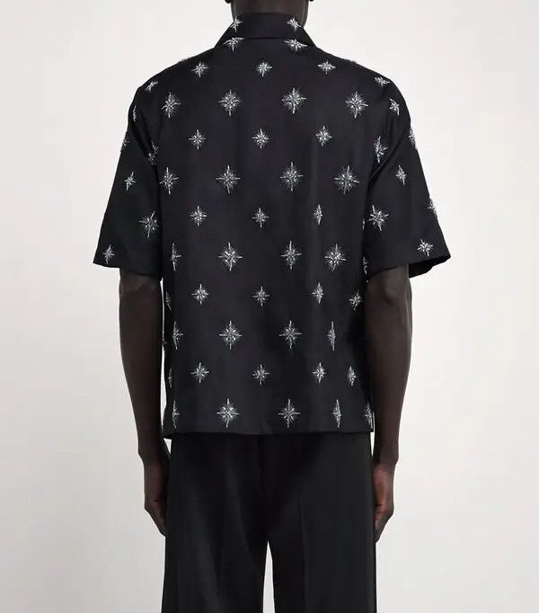 Amiri oc11z0426 Starburst Camp Shirt in Black Size US XL / EU 56 / 4 - 3 Thumbnail