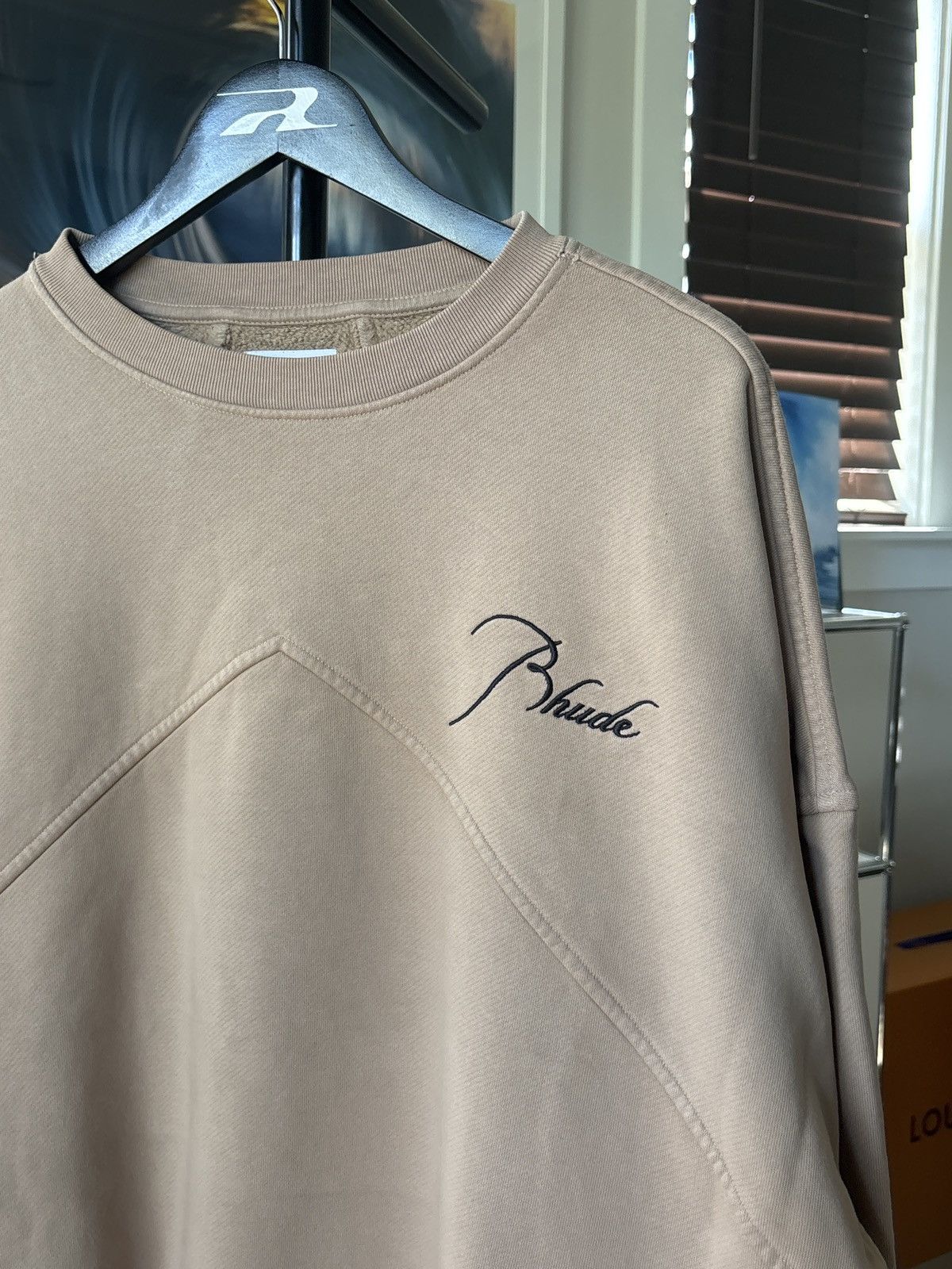Rhude RHUDE THICK SCRIPT LOGO CREWNECK Size US S / EU 44-46 / 1 - 4 Thumbnail