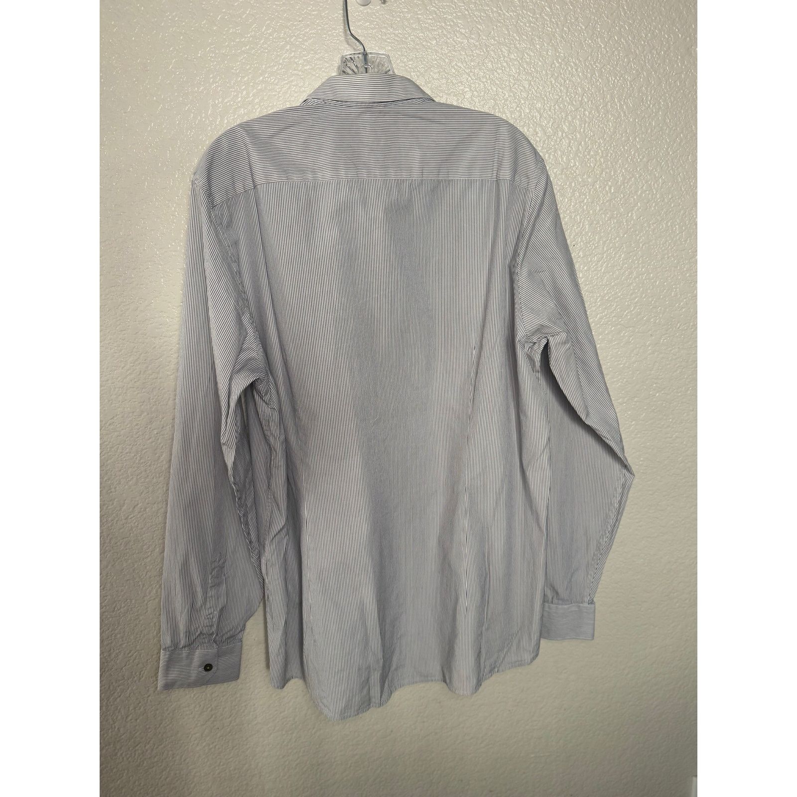 Ted Baker Ted Baker White and Blue Pinstriped Shirt Size 6 Size US XXL / EU 58 / 5 - 2 Thumbnail
