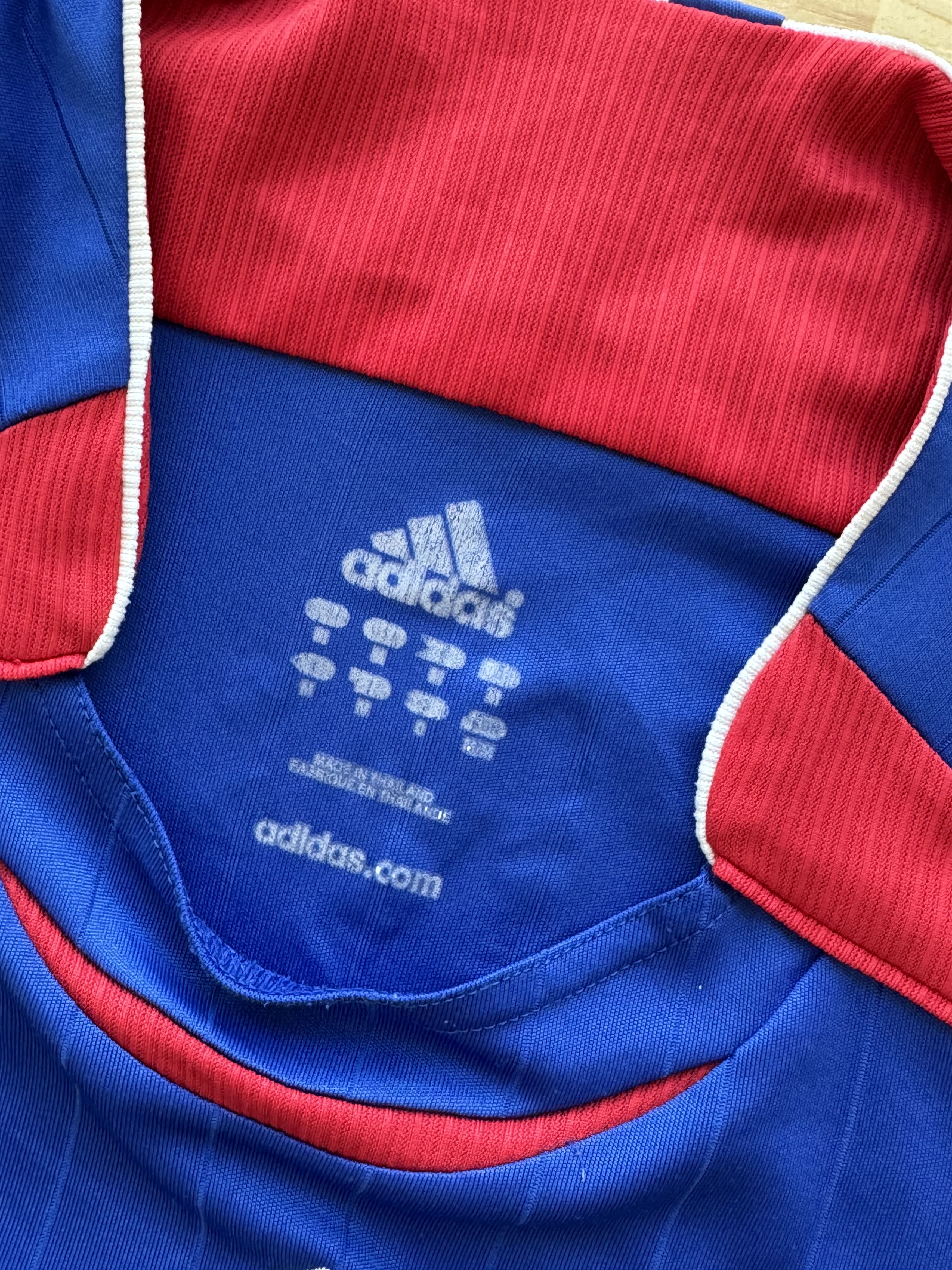 Adidas Football shirt soccer FC France Home 2006/2007 Size US M / EU 48-50 / 2 - 6 Thumbnail