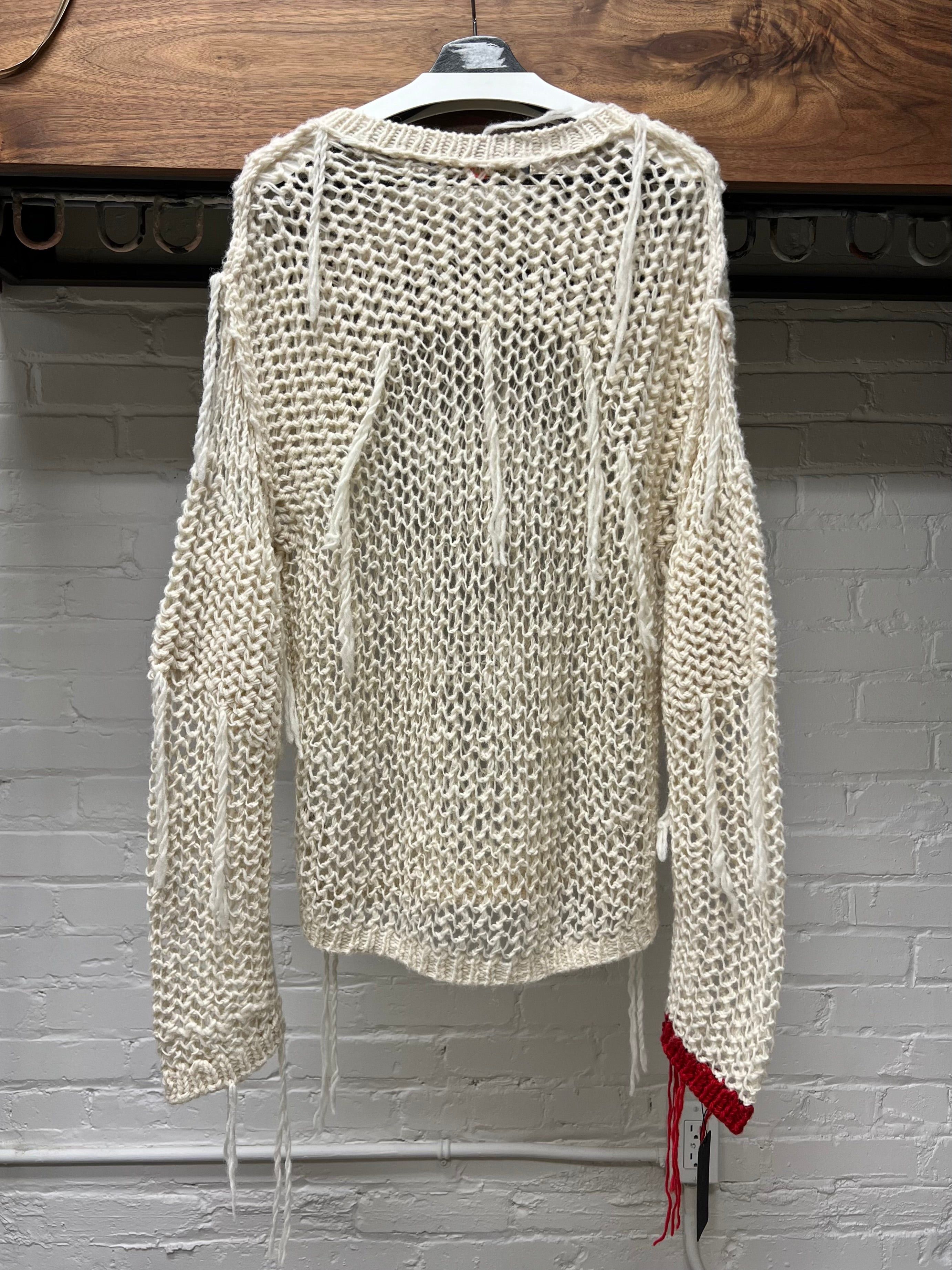 Blackmeans Blackmeans Loose Gauge Distressed Knit Sweater Size US M / EU 48-50 / 2 - 4 Thumbnail