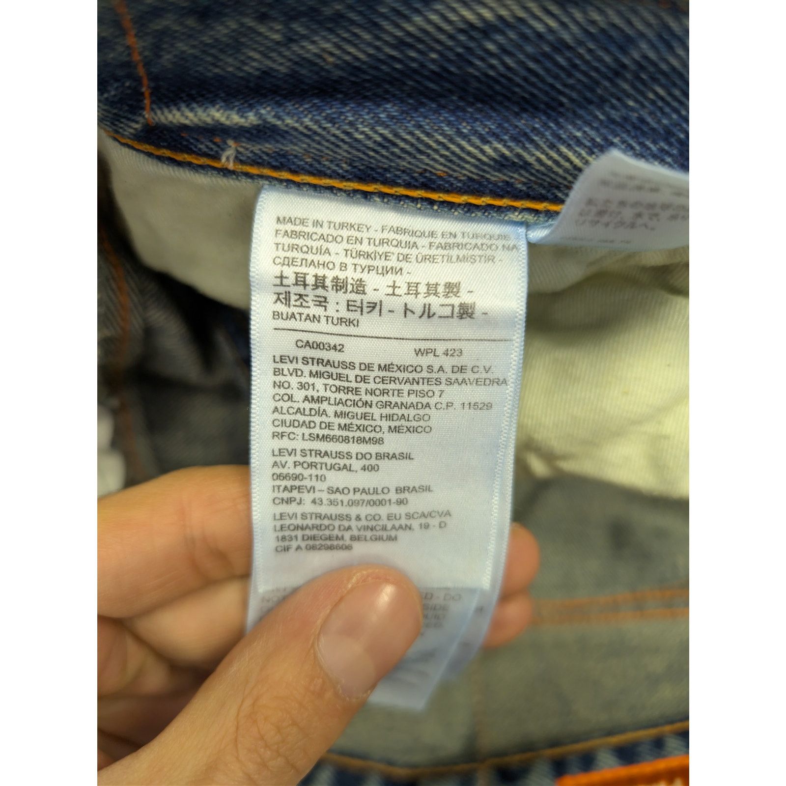 Heron Preston o1rshd1 Levi's 501 Vintage Wash Denim Jeans in Blue Size US 28 / EU 44 - 15 Thumbnail