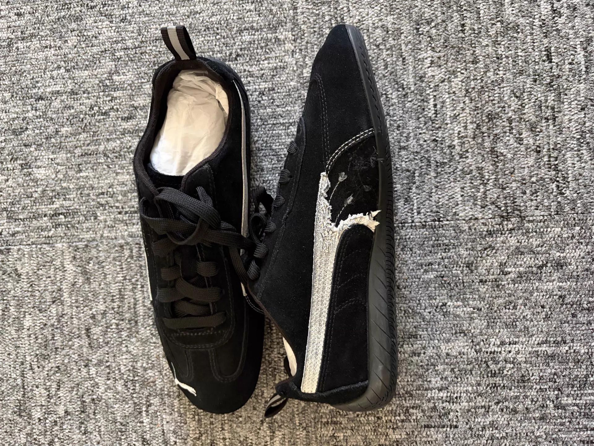 Balenciaga Balenciaga x Puma Speedcat Black Suede Worn ThinSole Size US 8.5 / IT 38.5 - 2 Thumbnail