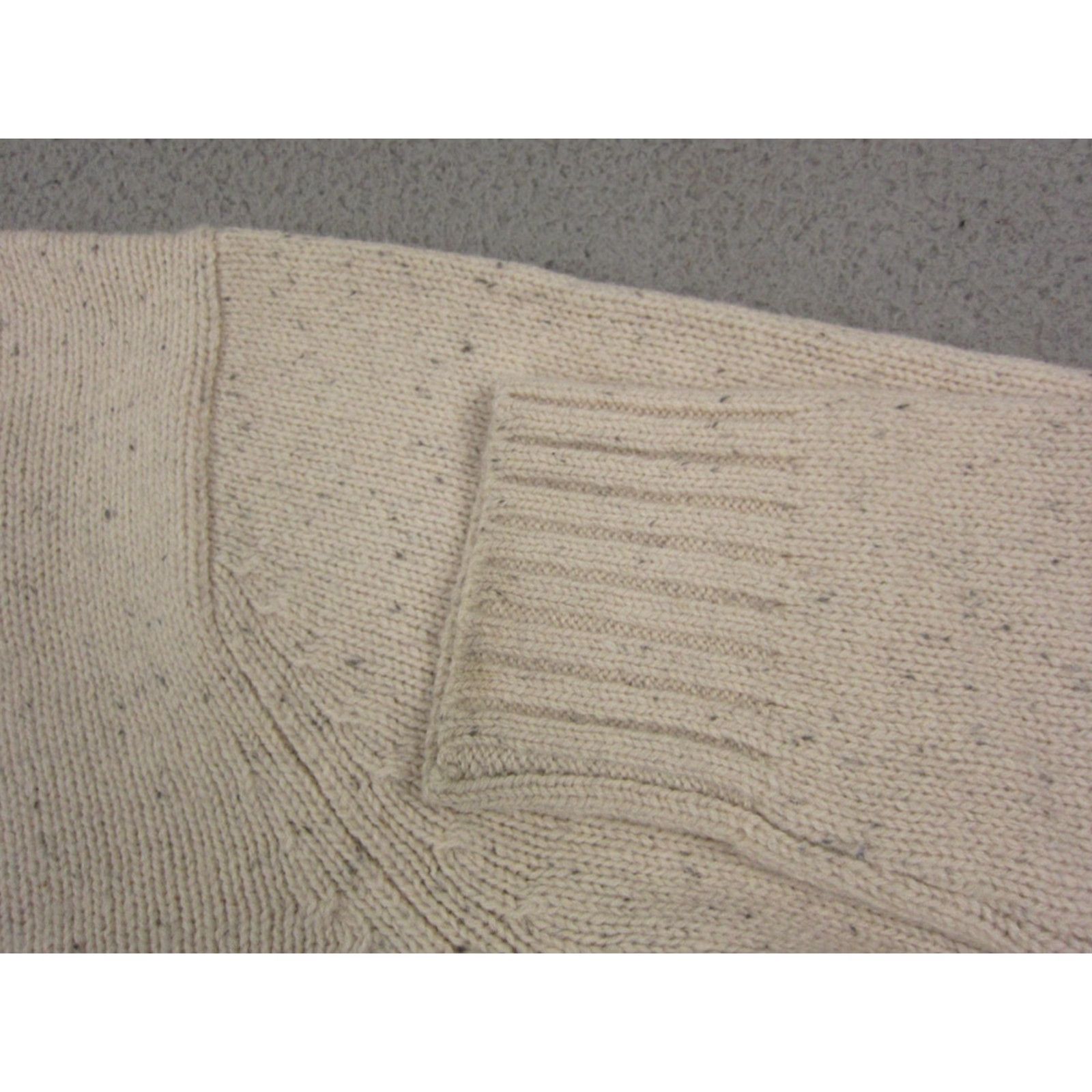 Duluth Sweater Mens XLT Adult Wool Crew Neck Pullover Beige Beig e Knit - Classic Modern Knit - Big & Tall