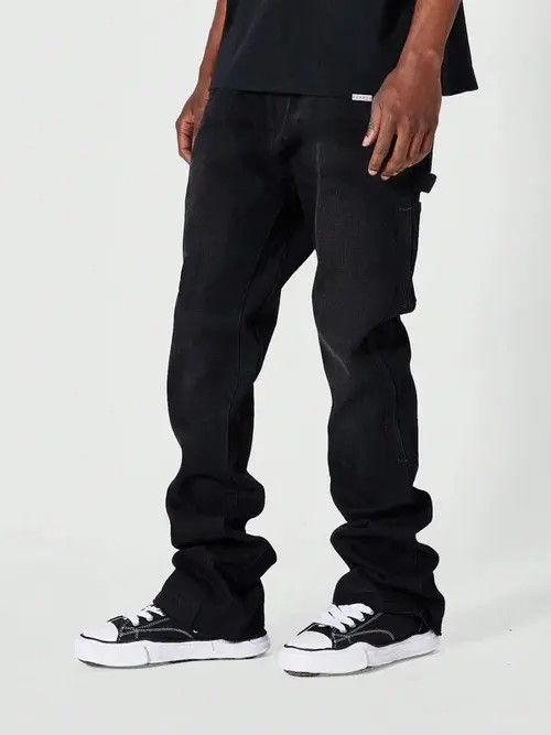 Japanese Brand Yuriko x Ayako Stacked Workwear Skinny Jeans Size US 32 / EU 48 - 1 Thumbnail