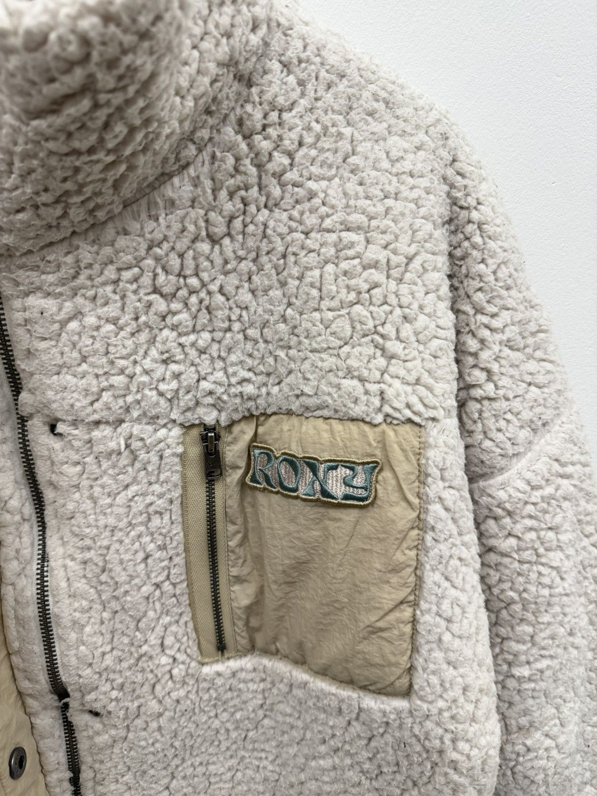 Japanese Brand Vintage Roxy Deep Pile Fleece Jacket Size US M / EU 48-50 / 2 - 10 Thumbnail