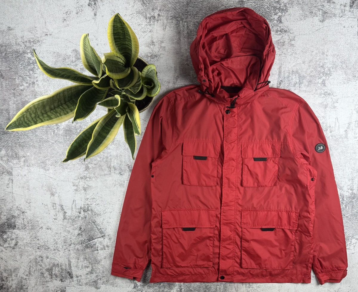 Vintage Peaceful Hooligan Dudley Red Zip Men’s XL Nylon Pocket Jacket Winderbreaker Size US XL / EU 56 / 4 - 1 Thumbnail