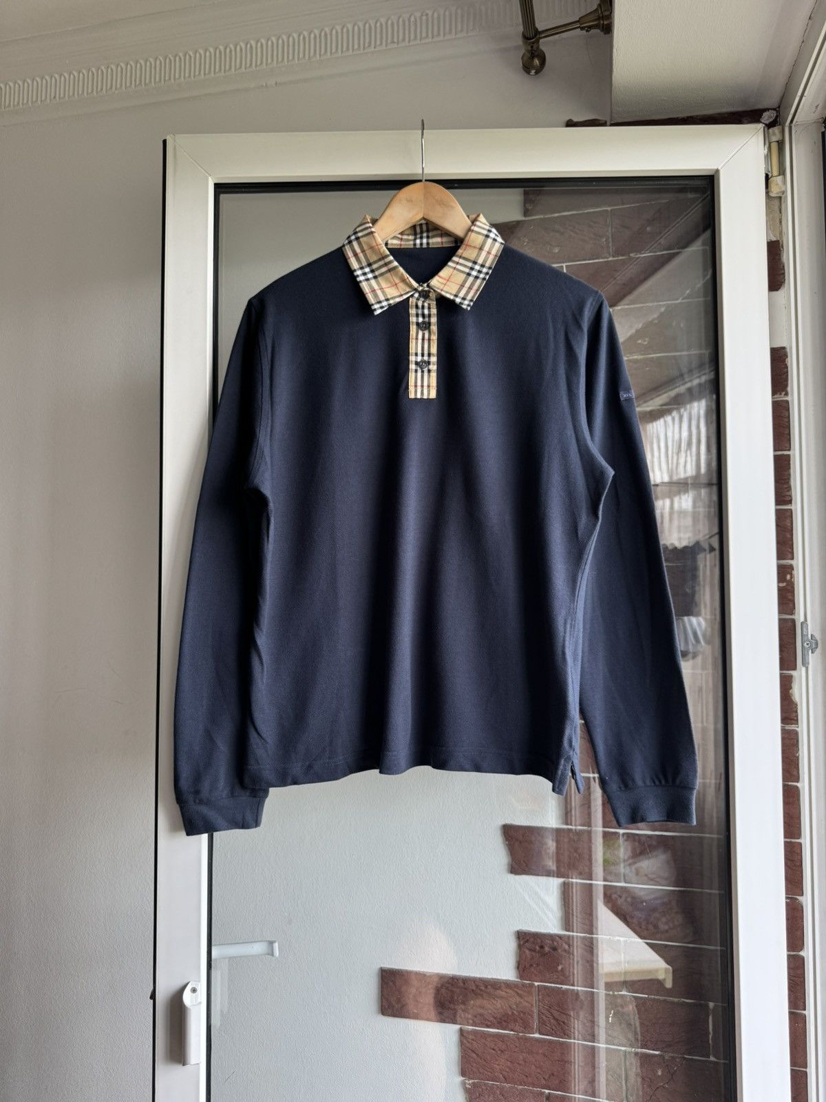 Burberry Vintage Barberry Long Sleeve Luxury Size US M / EU 48-50 / 2 - 2 Thumbnail
