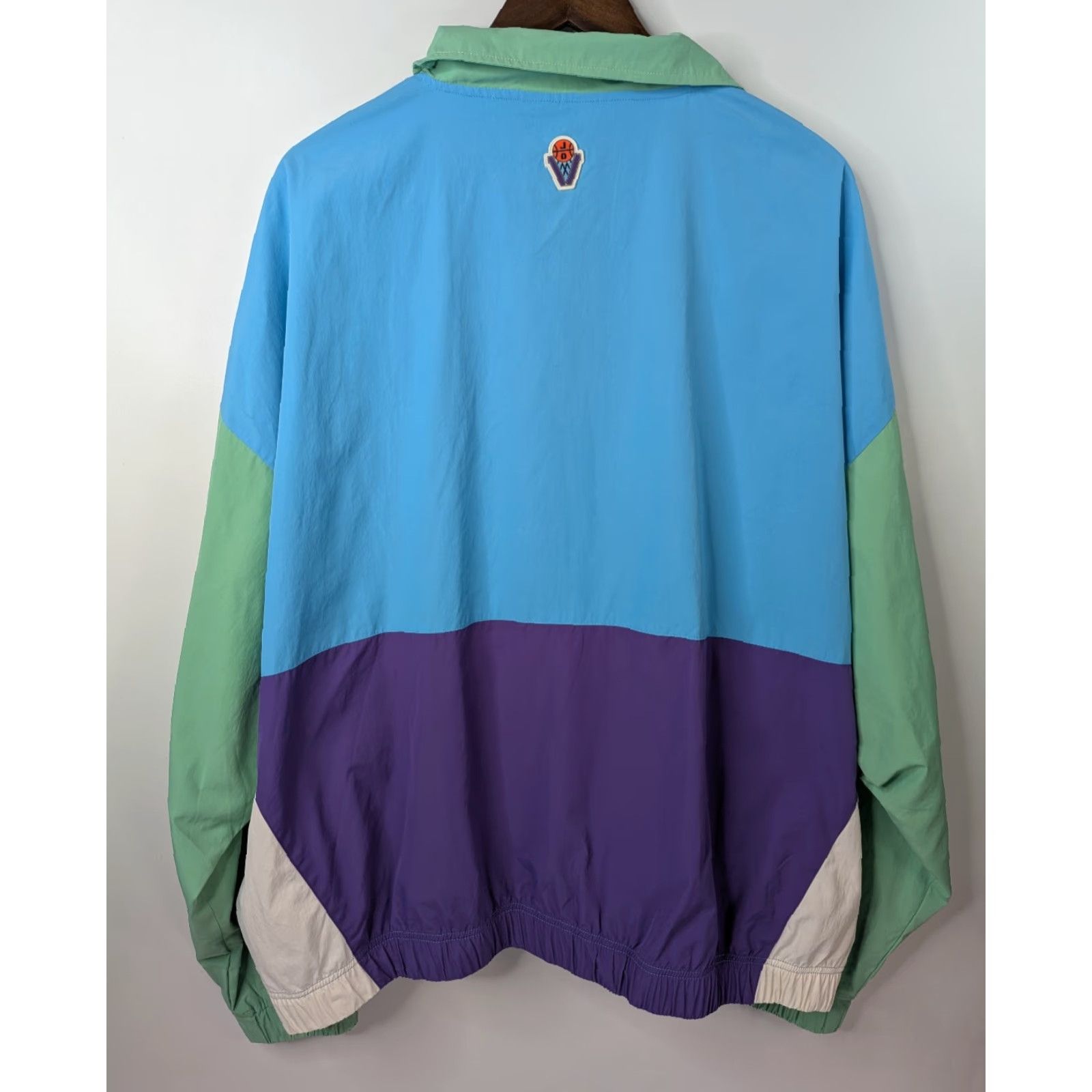 Just Don NWT Just Don LCKR Windbreaker Jacket Colorblock Multicolor 2XL Nylon Full Zip Lightweight Streetwear Mens Retro All City Windbreaker Size US XL / EU 56 / 4 - 4 Thumbnail