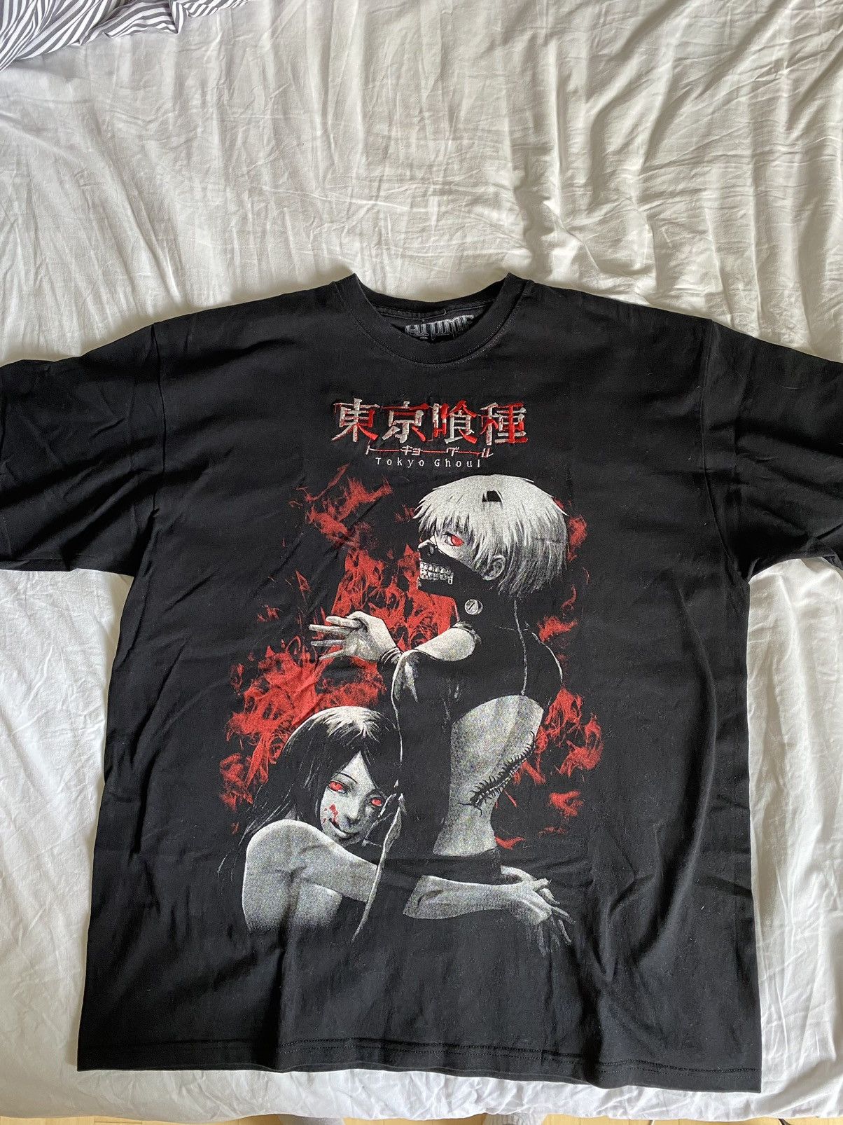 image of Vintage Anime Tokyo Ghoul Shirt in Black, Men's (Size XL)