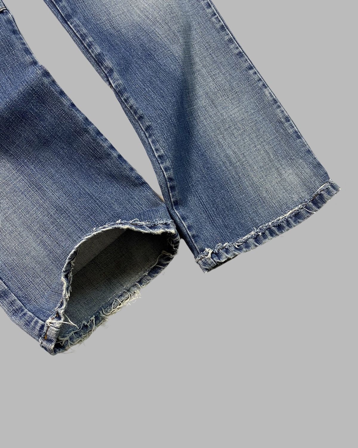 Japanese Brand Cipo Baxx VNTG Putchwork Distress Rick Owens Lgb Style Jeans Size US 33 - 6 Thumbnail