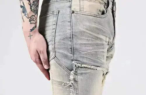 Japanese Brand × Jean Distressed Cargo Stack Denim Jeans Size US 32 / EU 48 - 3 Thumbnail