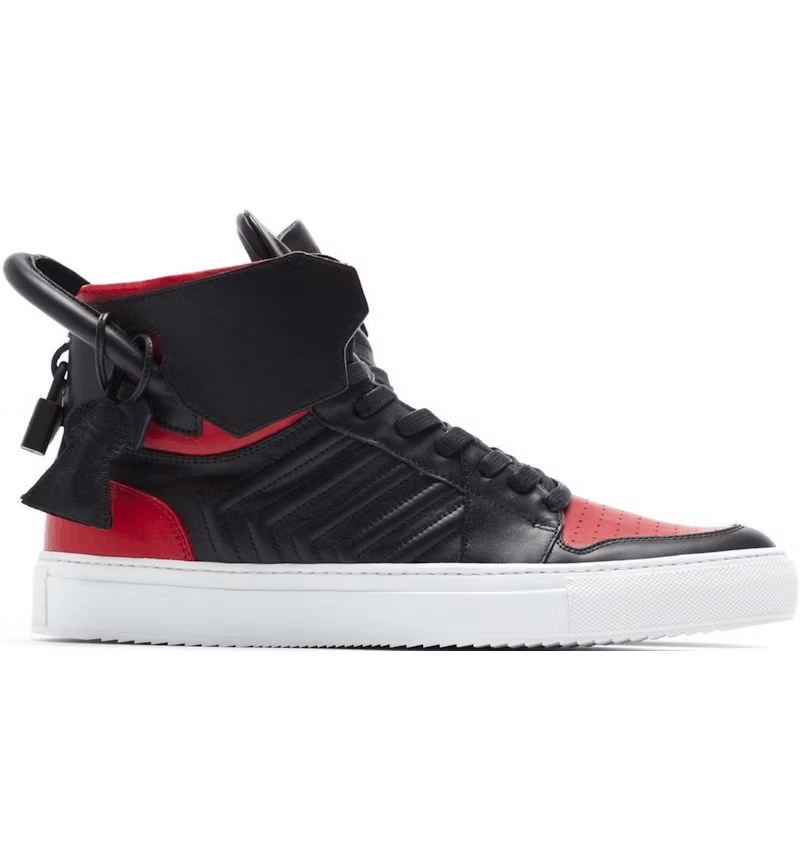 Buscemi $695 Buscemi 110MM FIEG Black & Red Size US 6 / IT 36 - 1 Thumbnail