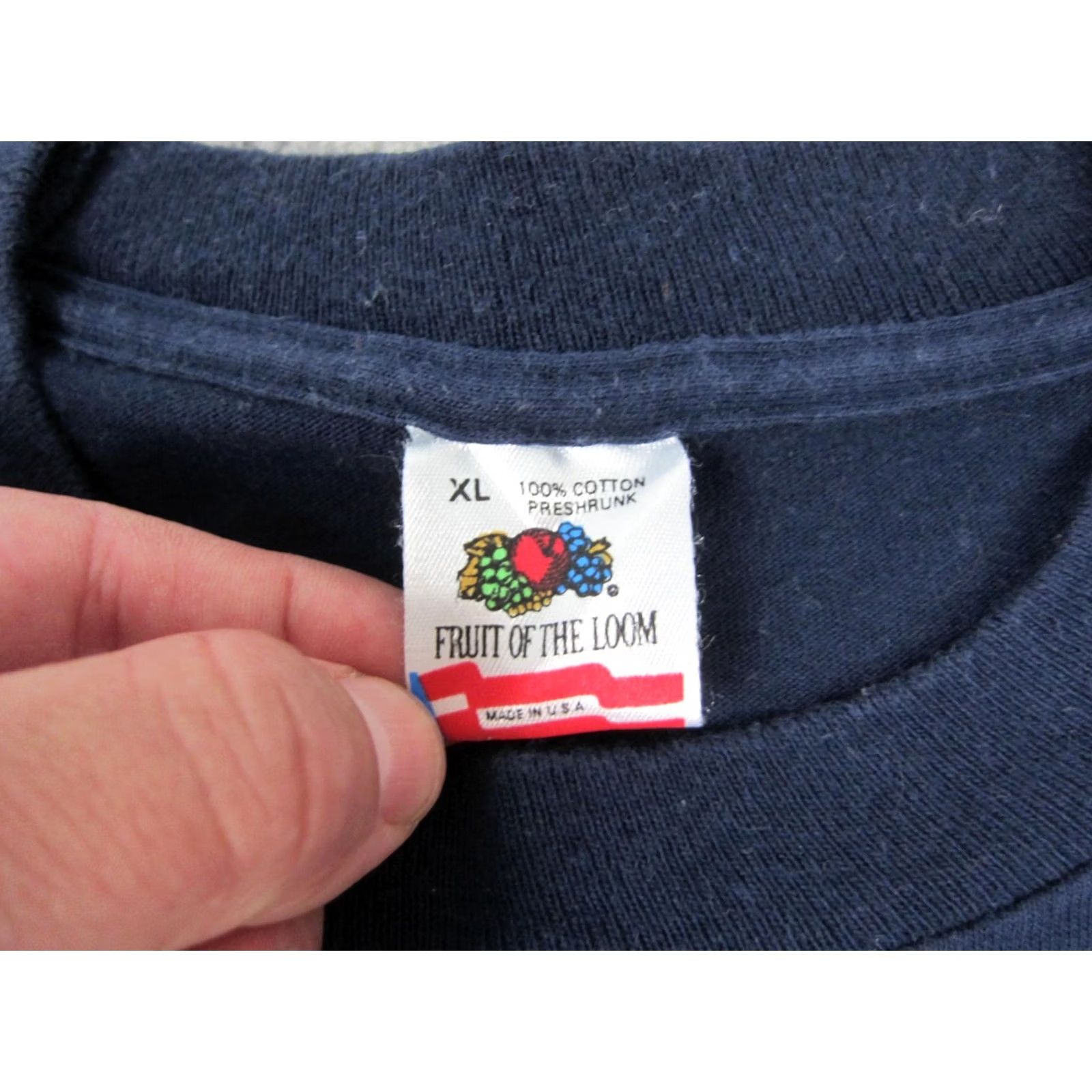 Fruit Of The Loom VINTAGE Fruit of the Loom Shirt Mens Extra Large XL Blue Single Stitch CPI Tech Size US XL / EU 56 / 4 - 4 Thumbnail