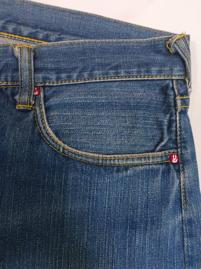 Japanese Brand CUNE Tokyo Japan Bunny Heads Baggy Jeans Size US 32 / EU 48 - 5 Thumbnail