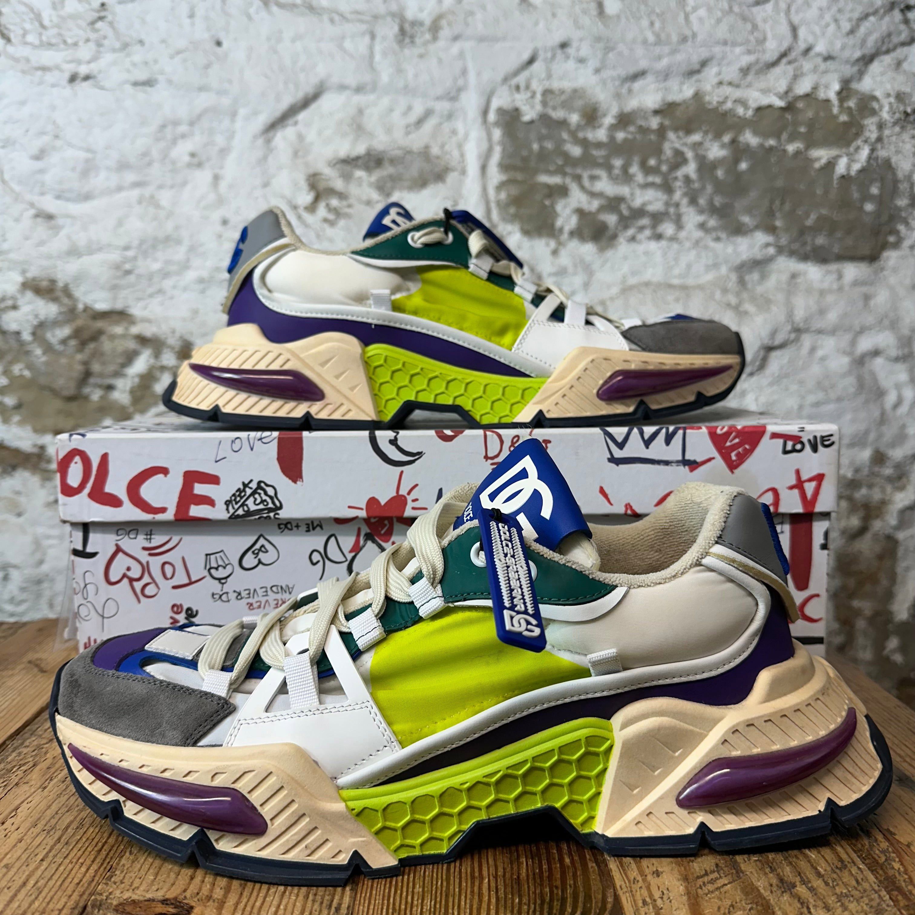 Dolce & Gabbana Dolce Gabbana Multicolor Air Master White Sneaker Sz 11 (44) Size US 11 / EU 44 - 1 Thumbnail