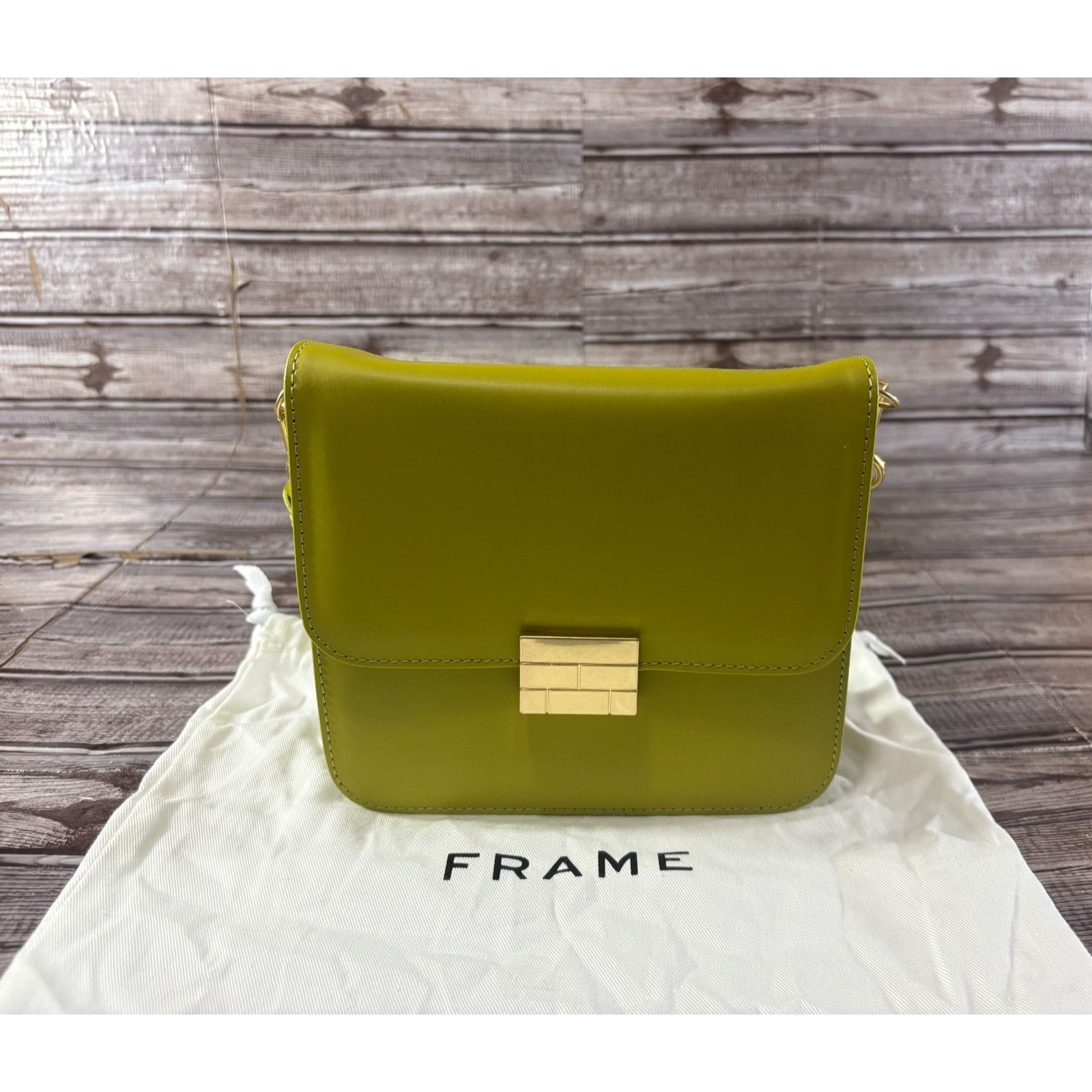 Frame FRAME Le Signature Mini leather crossbody Bag color Chartreu Size ONE SIZE - 2 Thumbnail