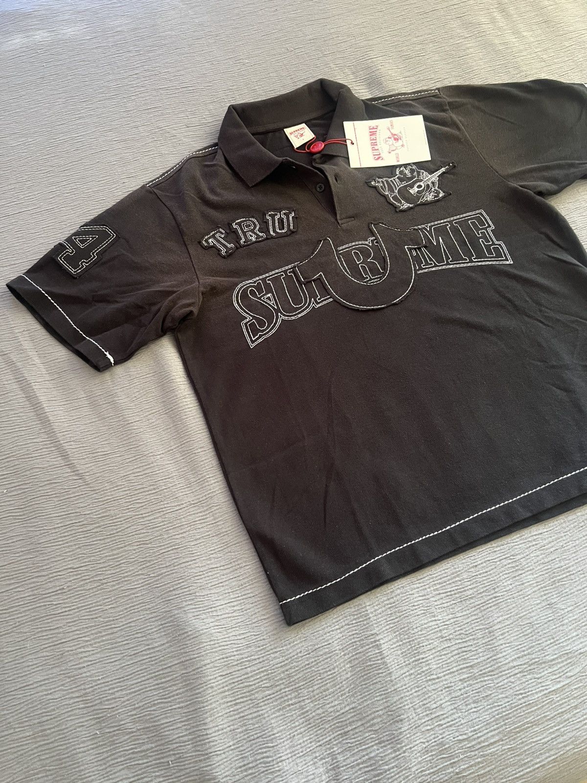 Supreme × True Religion Supreme True Religion Applique Polo Black Size Small Size US S / EU 44-46 / 1 - 3 Thumbnail