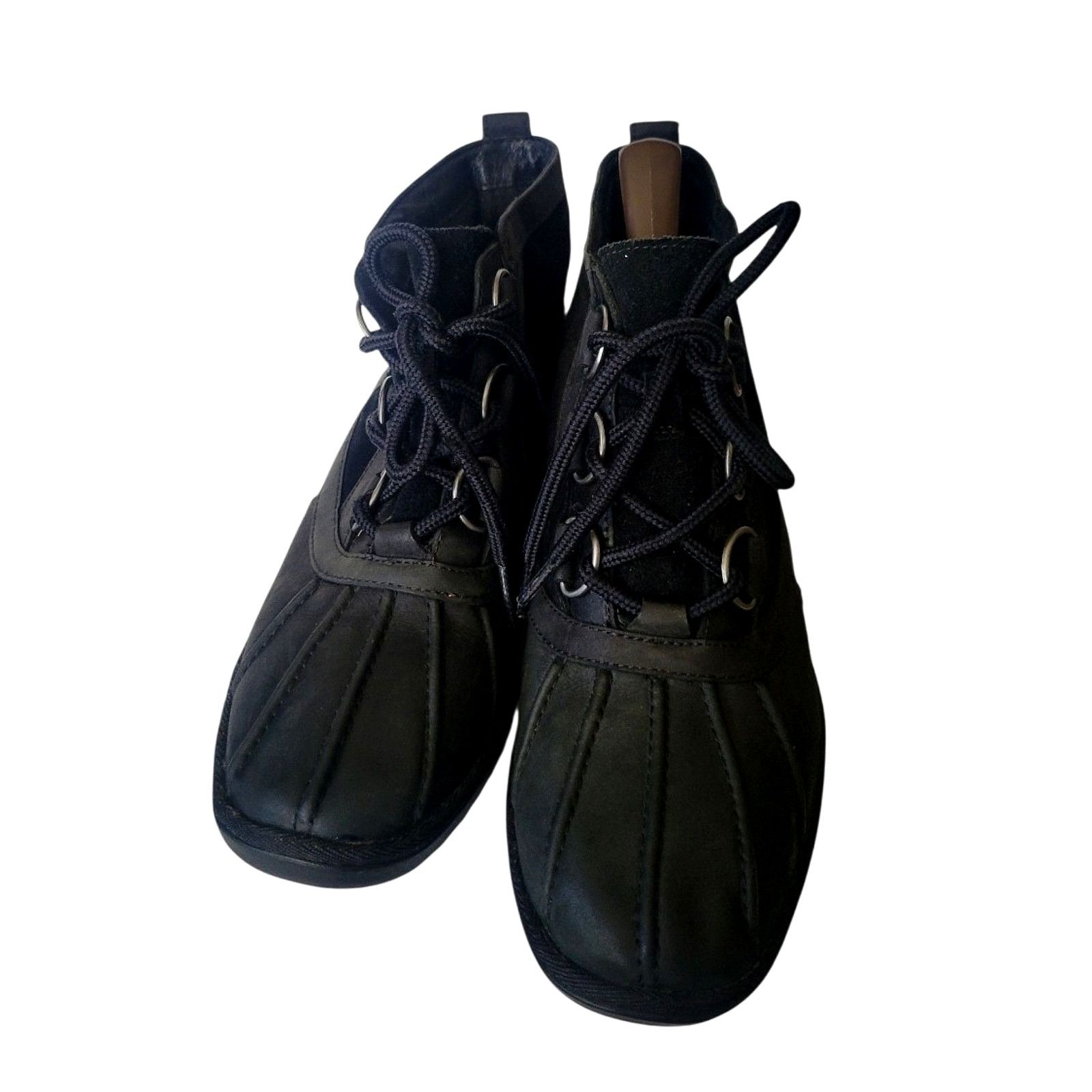 Ugg UGG Heather Boots Women Waterproof Duck Black US 8 / EU 39 Size US 8 / IT 38 - 3 Thumbnail