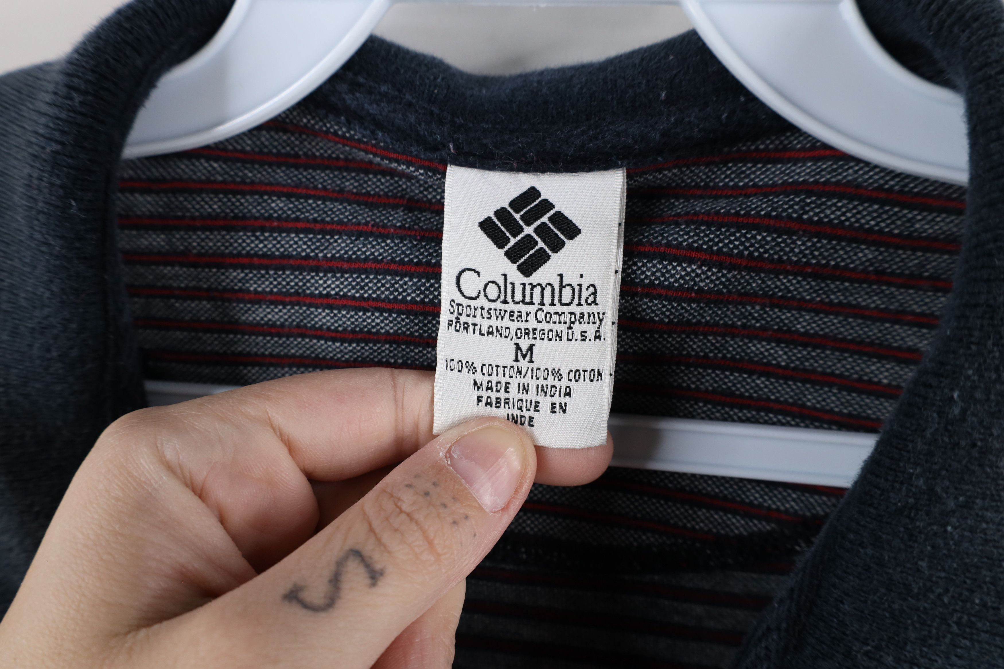 Columbia × Vintage Vintage 90s Columbia Striped Collared Golf Polo Shirt Cotton Size US M / EU 48-50 / 2 - 7 Thumbnail