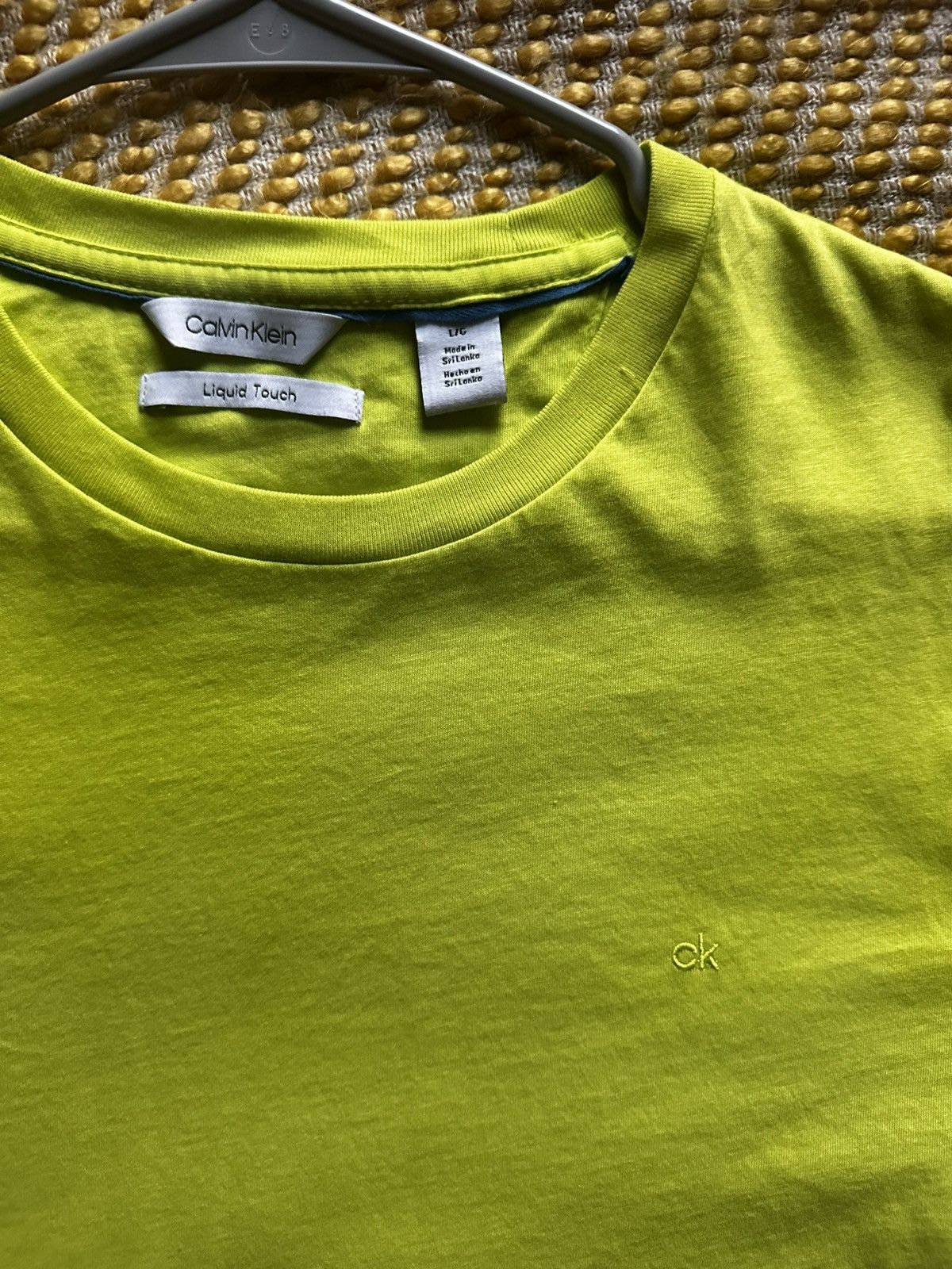 Calvin Klein Liquid Touch Calvin Klein Lime Green T-Shirt Size US L / EU 52-54 / 3 - 2 Thumbnail