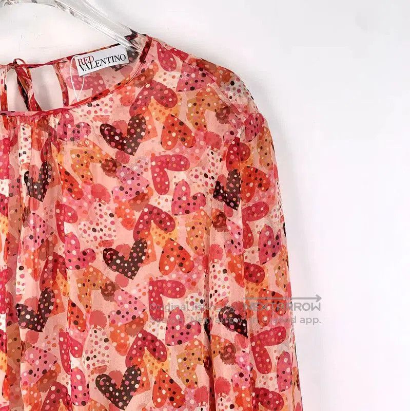 Valentino Valentino Red Long Sleeve Dress for Women . Size XXS / US 00 / IT 34 - 3 Thumbnail