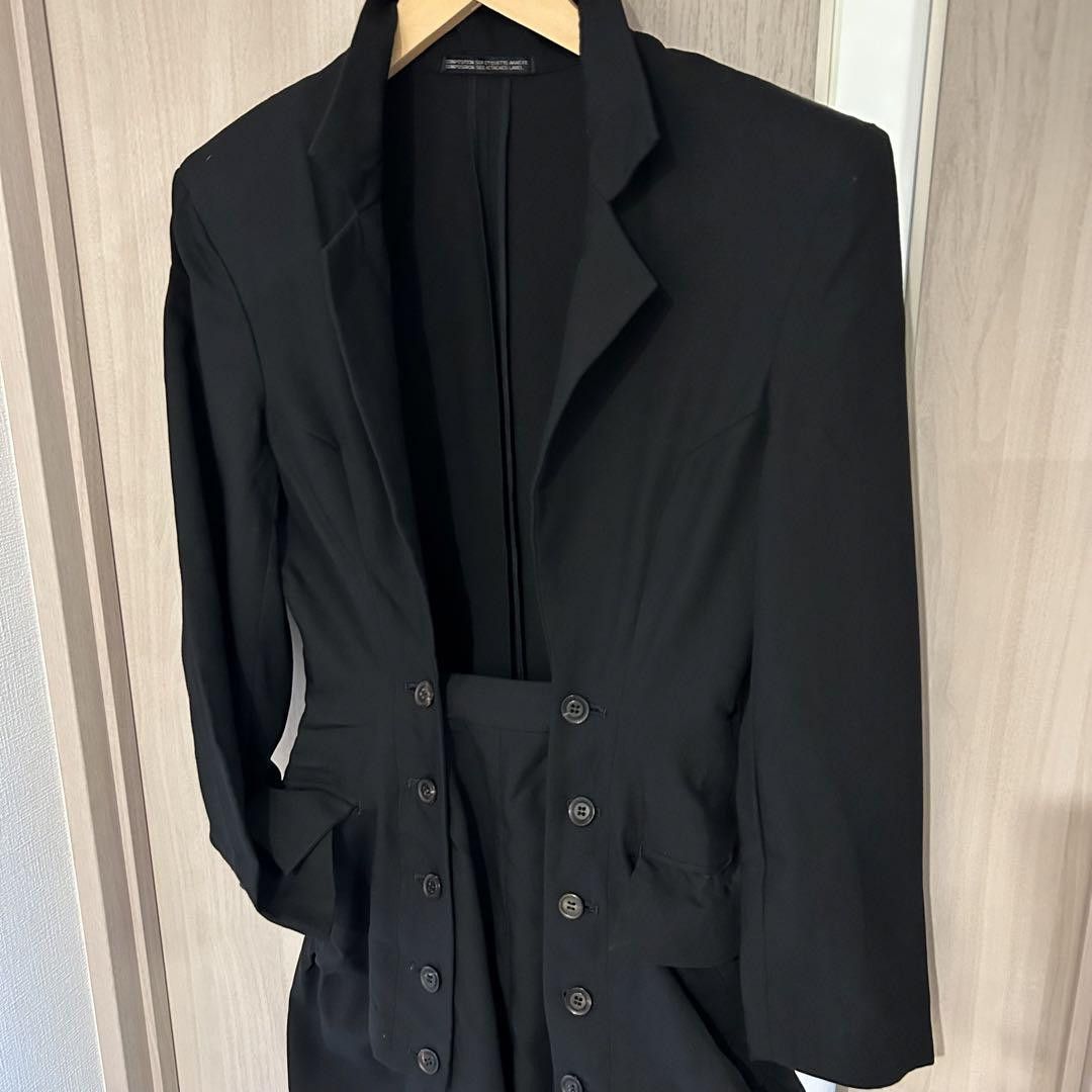 Yohji Yamamoto Yohji Yamamoto Femme black wool gabari jumpsuit Size US S / EU 44-46 / 1 - 4 Thumbnail