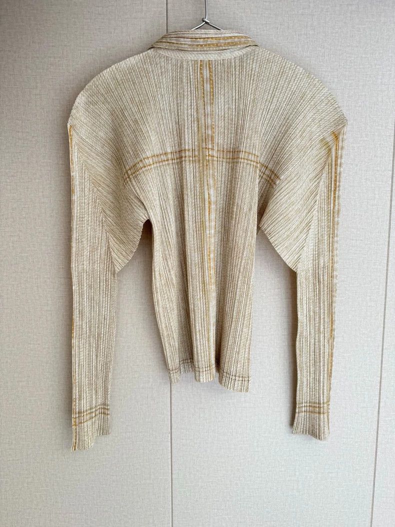 Issey Miyake issey miyake size:3 Beige denim shirt Size XXS / US 00 / IT 34 - 4 Thumbnail