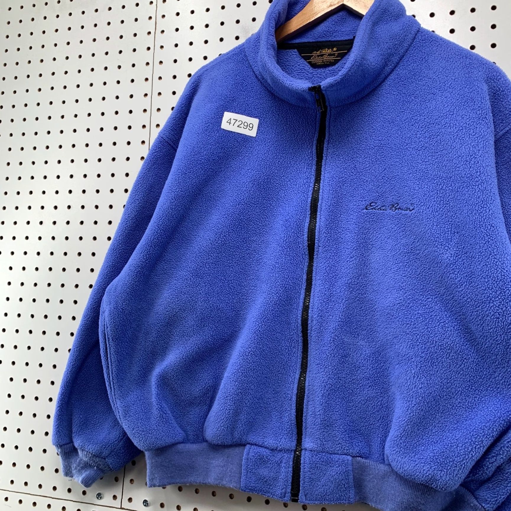 Eddie Bauer VINTAGE Eddie Bauer Fleece Jacket Womens Medium Blue Oversized Outdoor 80s Theme Mens Womens Girls Boys Size M / US 6-8 / IT 42-44 - 5 Thumbnail