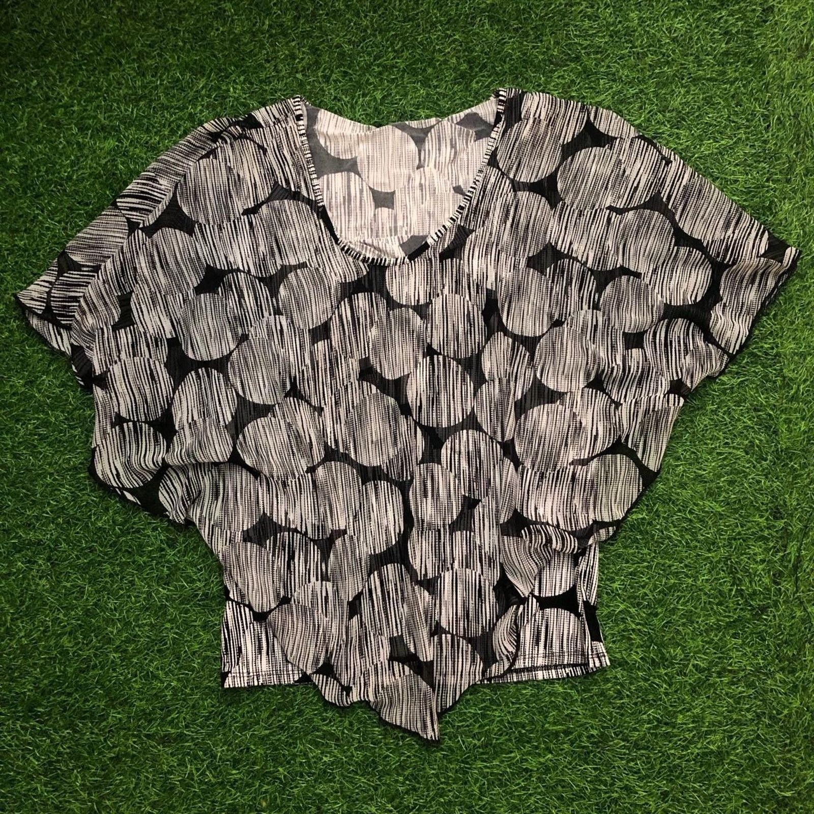 Other Women's Black/White Polka Dot Layered Blouse Size L / US 10 / IT 46 - 1 Thumbnail