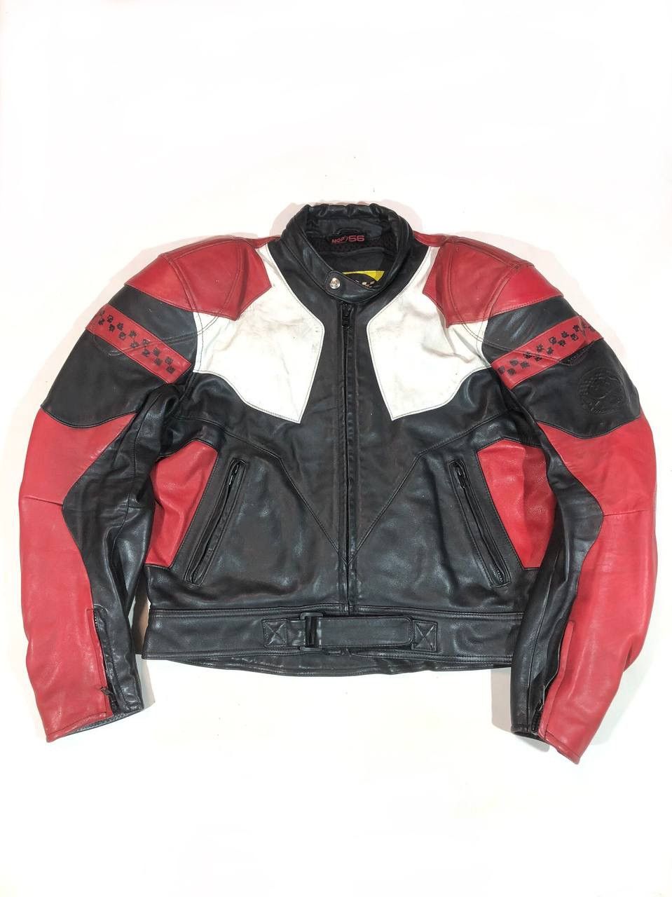 Vintage MQP Racing Moto Avangarde Leather Jacket Vintage Size US L / EU 52-54 / 3 - 1 Thumbnail