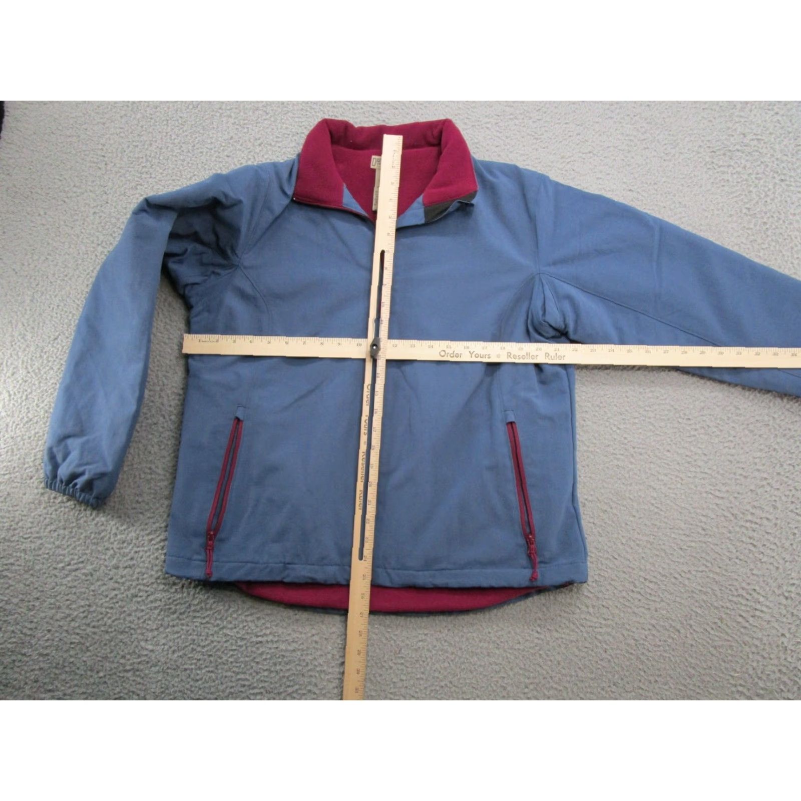 CO Duluth Nylon Jacket Fleece Lined Full Zip Womens Size L Outdoor Blue Long Sleeve Polyester Lining Jacket Clothing Mens Girls Size L / US 10 / IT 46 - 3 Thumbnail