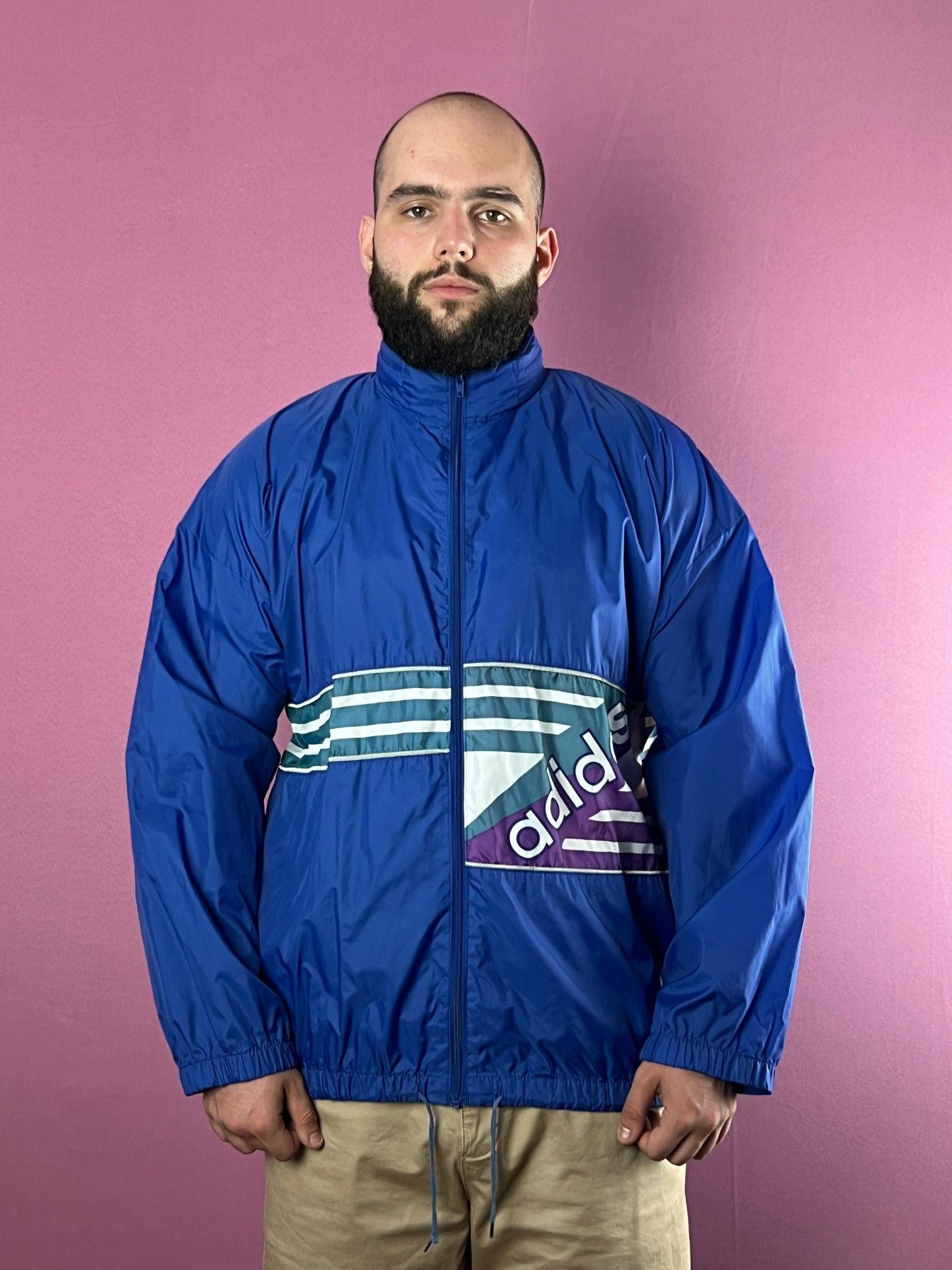Adidas × Vintage 90s Adidas Originals Vintage Men's Rain Jacket - M Size US M / EU 48-50 / 2 - 2 Thumbnail