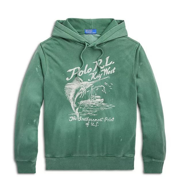 Polo Ralph Lauren Polo Ralph Lauren Embroidered Graphic Fleece Hoodie Size US XXL / EU 58 / 5 - 2 Thumbnail