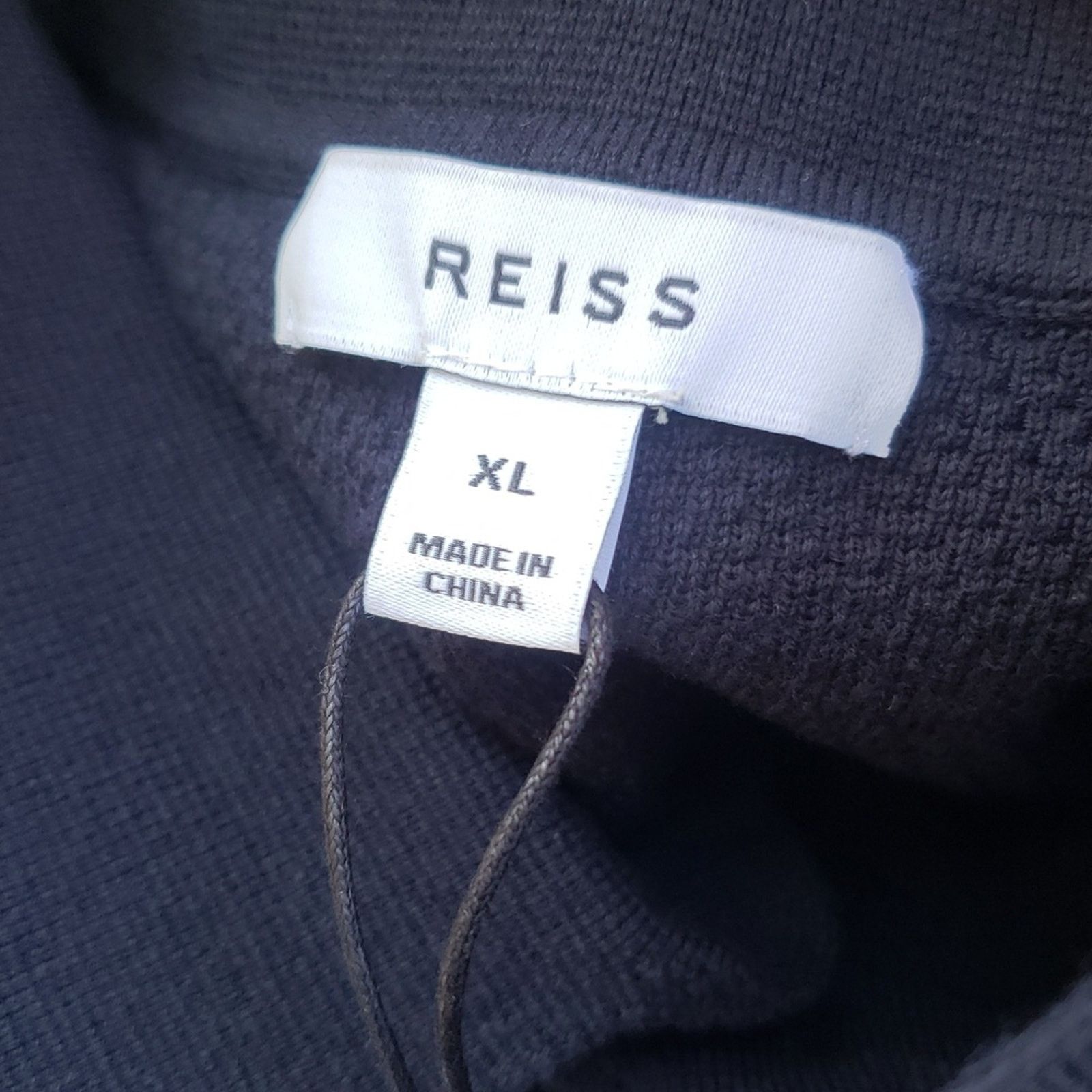 Reiss REISS Bravo Cotton Blend Textured Shirt, Size M Colour Navy Size US M / EU 48-50 / 2 - 9 Thumbnail