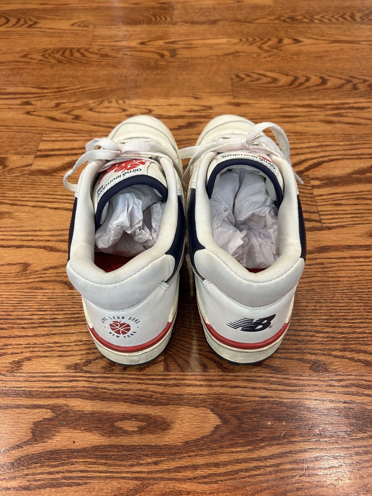 Aime Leon Dore × New Balance New Balance 550 Aime Leon Dore White Navy Red Size US 11 / EU 44 - 4 Thumbnail