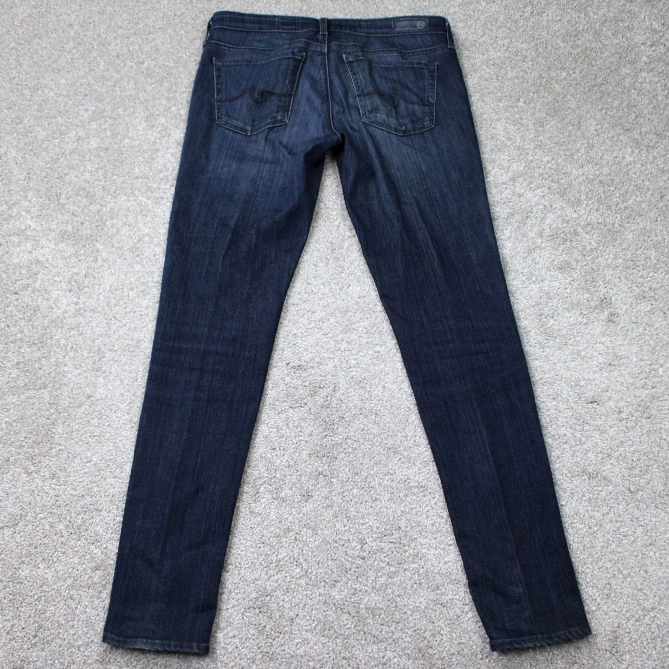 Vintage AG Adriano Goldschmied Jeans Women 26 x 28 Blue Legging Ankle Super Skinny Ankle Size 26" / US 2 / IT 38 - 6 Thumbnail