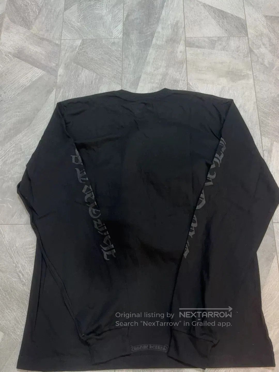 Chrome Hearts Chrome Hearts Black Long Sleeve Logo Tee. Size US XL / EU 56 / 4 - 4 Thumbnail