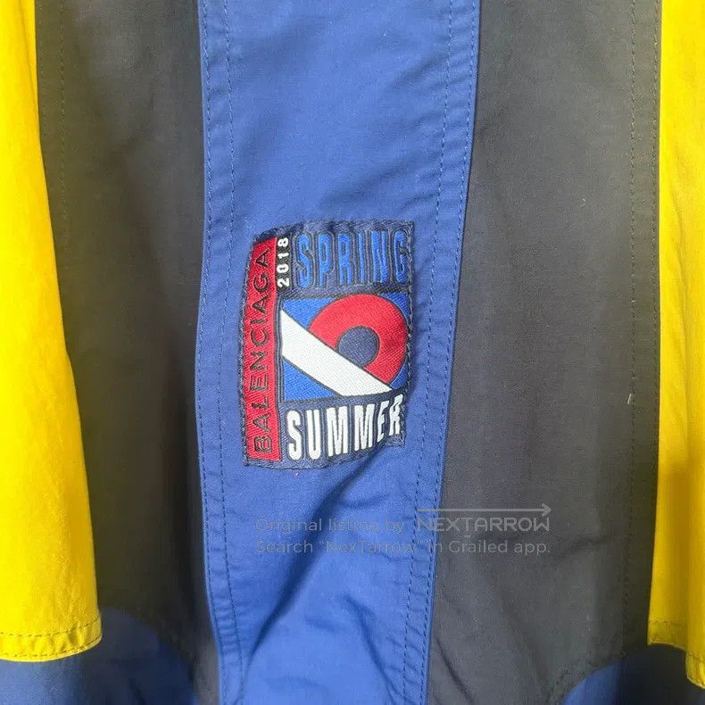 Balenciaga Balenciaga Yellow and blue color-blocked windbreaker, size Size US S / EU 44-46 / 1 - 3 Thumbnail