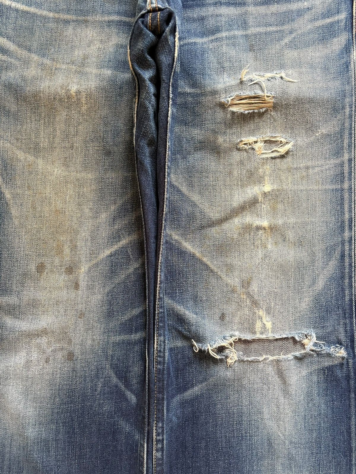 Levi's Vintage 90s Levis 503 Selvedge Mud Wash Distress Baggy Jeans Size US 32 / EU 48 - 5 Thumbnail