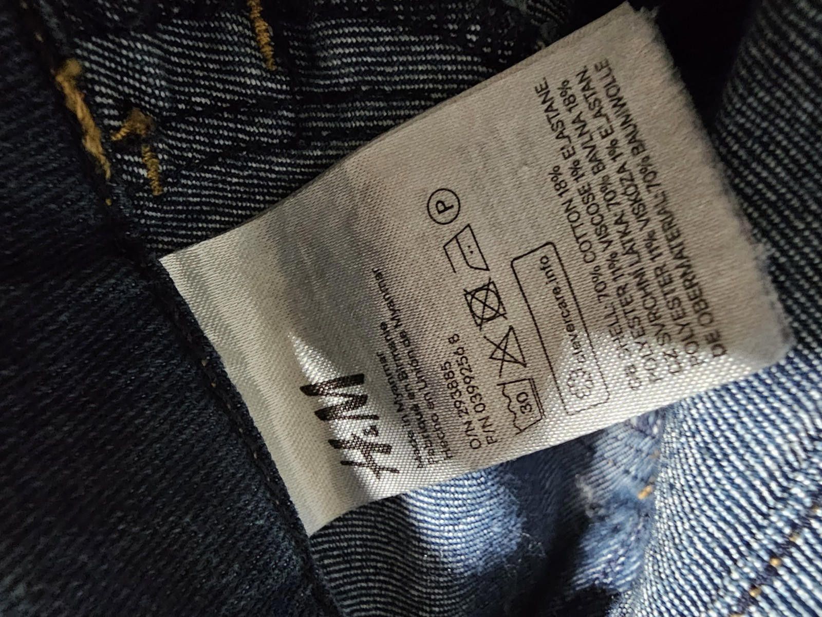 H&M &Denim by H&M Women Slim Jeans Size 30 Skinny Ankle Size 30" / US 8 / IT 44 - 7 Thumbnail