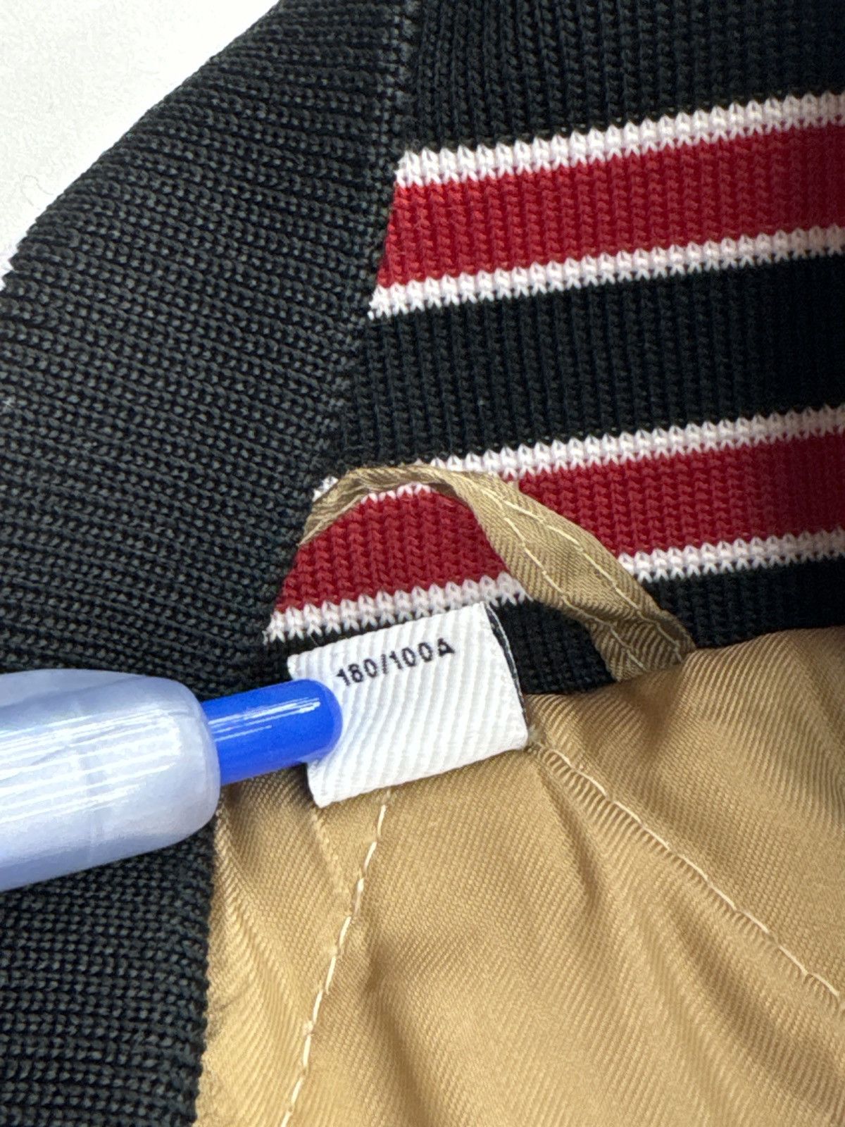 Burberry Burberry Wool Red Satin Varsity Jacket Size US L / EU 52-54 / 3 - 14 Thumbnail
