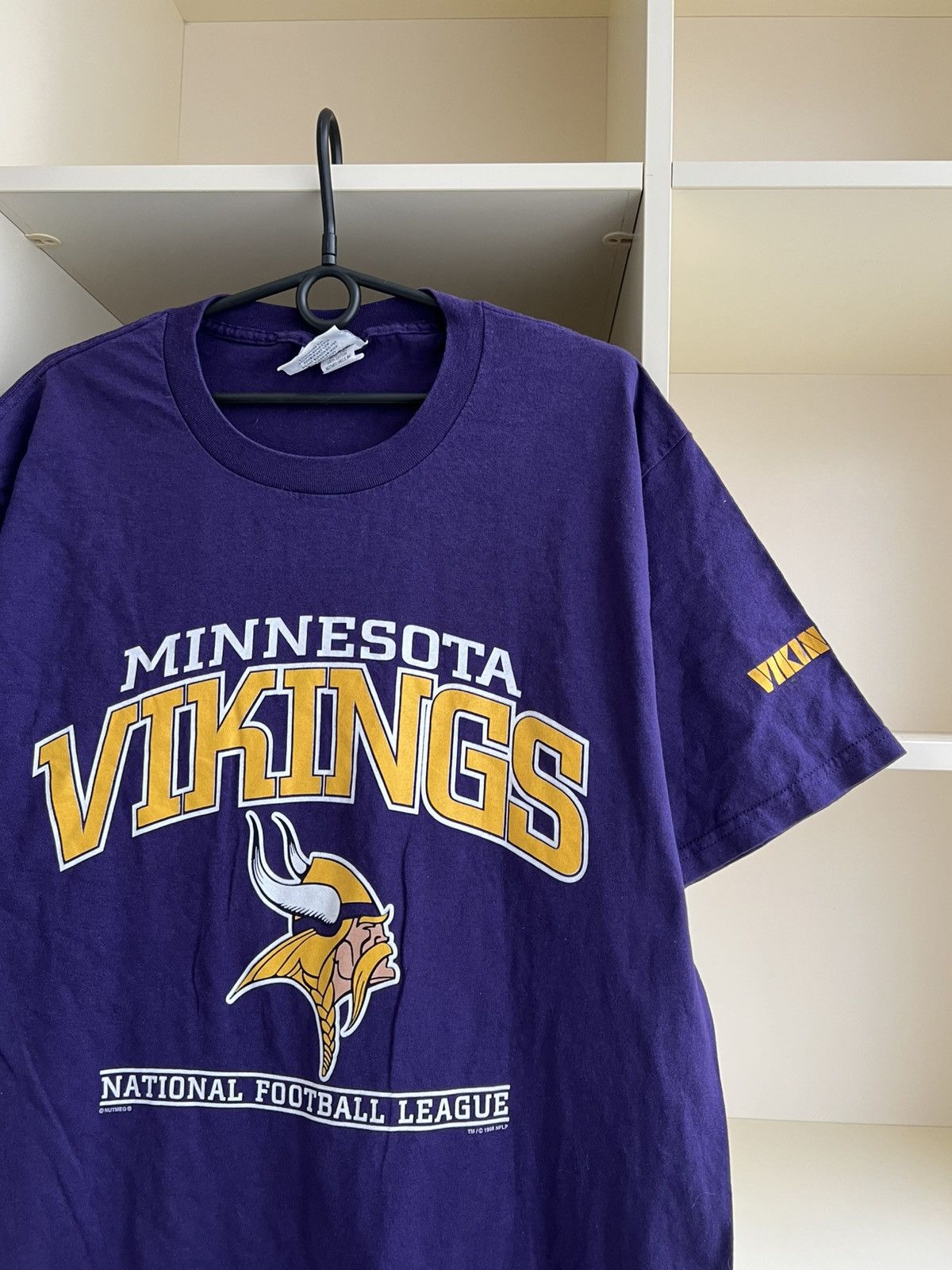 NFL Vintage 1998 Lee Sport Minnesota Vikings NFL T-Shirt Nutmeg Size US L / EU 52-54 / 3 - 3 Thumbnail