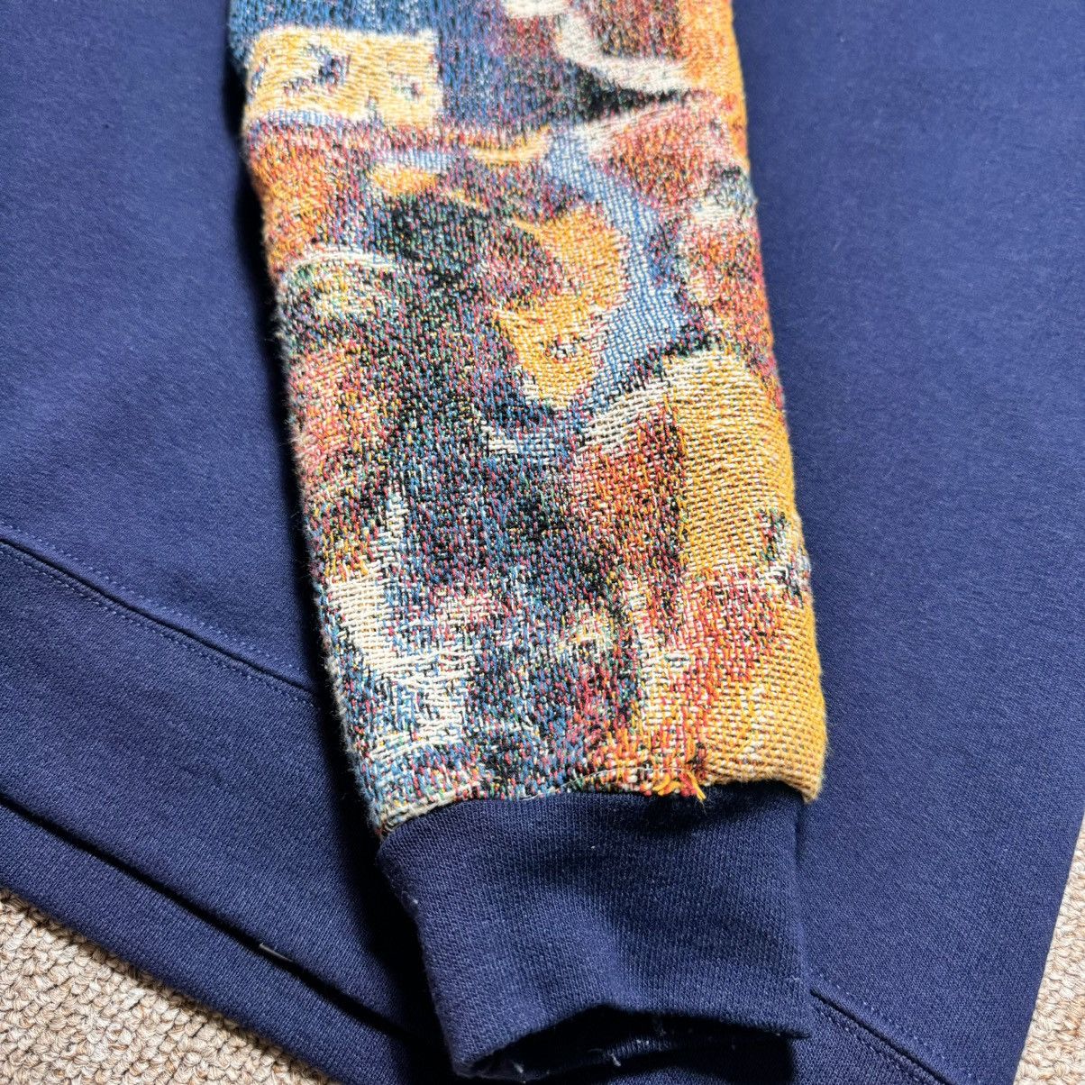 Fruit Of The Loom × Nike Kobe Bryant Custom Knit Sleeve Sweatshirt AMAZING DETAILS Size US S / EU 44-46 / 1 - 13 Thumbnail