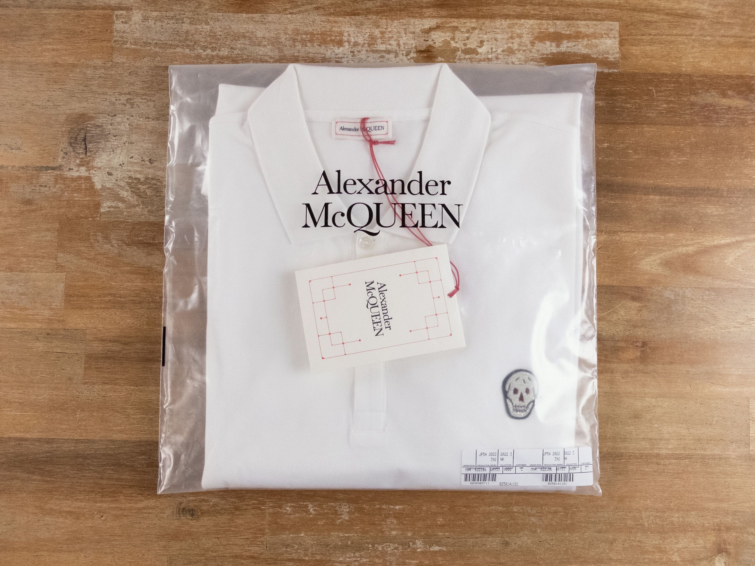 Alexander McQueen ALEXANDER MCQUEEN white skull patch polo shirt Large q Size US L / EU 52-54 / 3 - 9 Thumbnail