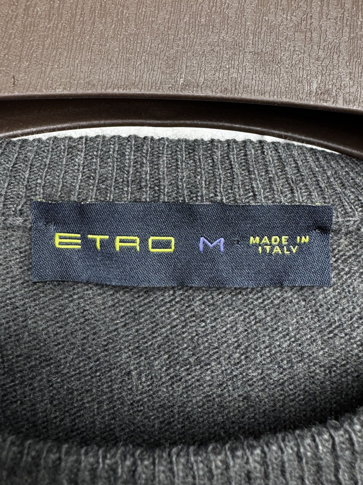 Etro ETRO wool cashmere multicolored ornament knitted sweater Size US M / EU 48-50 / 2 - 8 Thumbnail