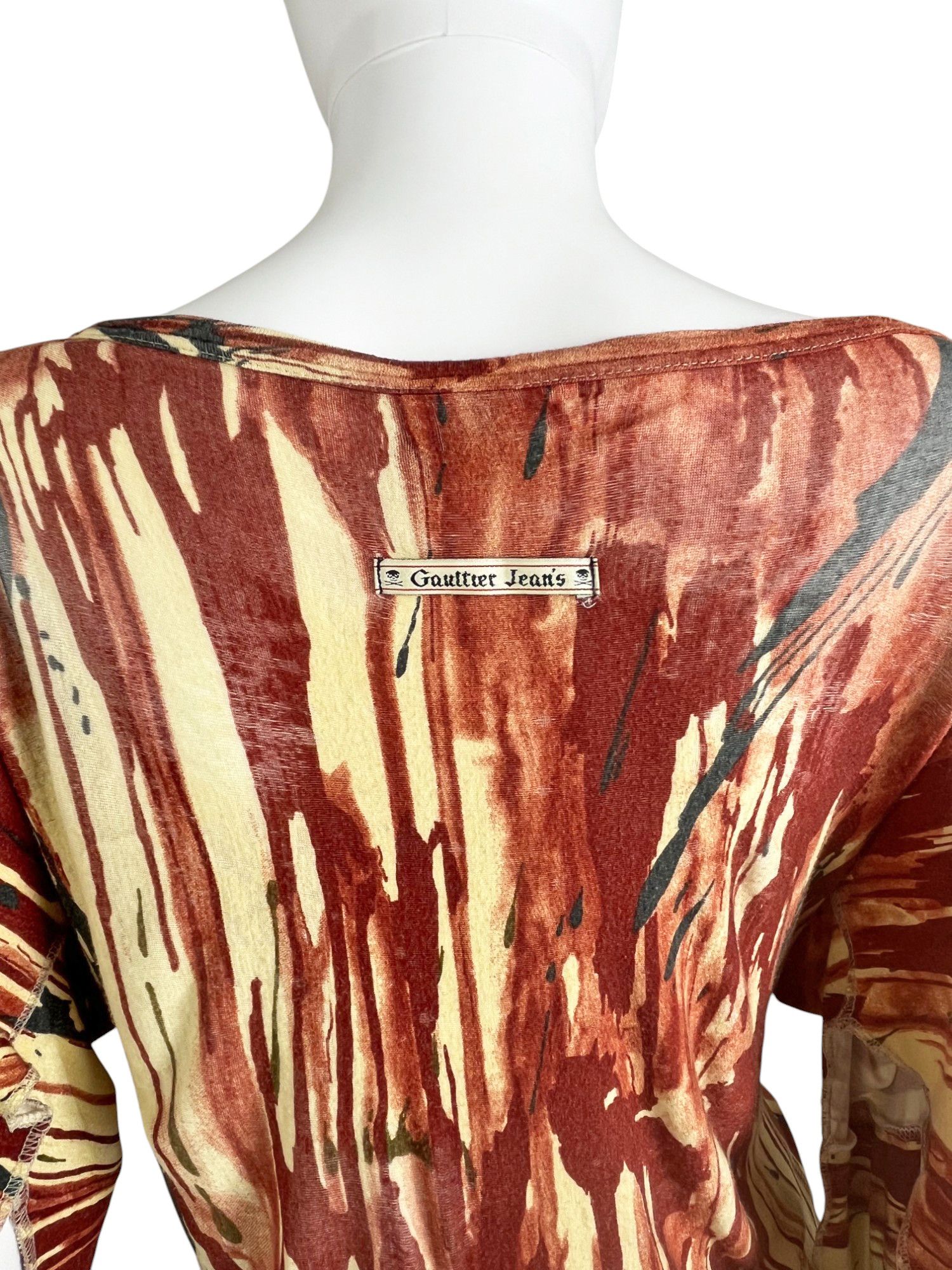 Jean Paul Gaultier F/W 1998 Blood Boat Neck Top Size S / US 4 / IT 40 - 5 Thumbnail