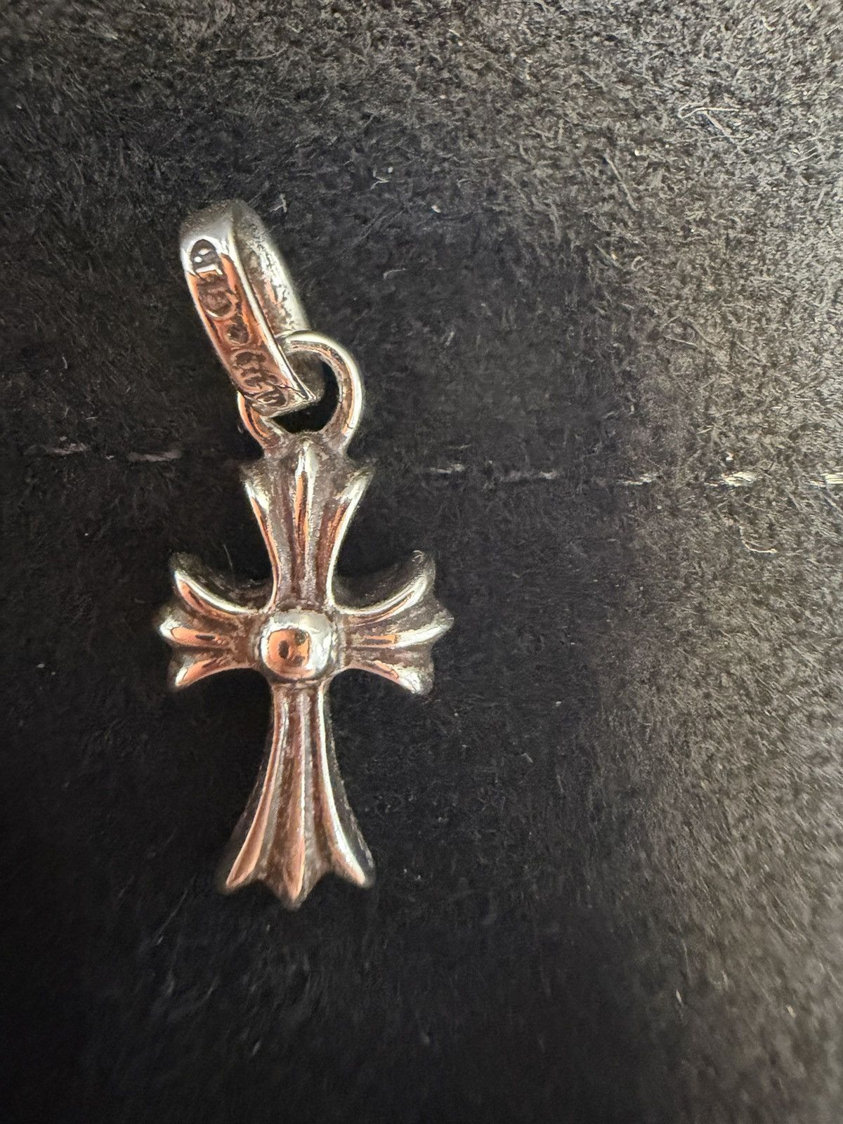Chrome Hearts Baby Fat Cross Charm Silver with Pave Diamond Size ONE SIZE - 14 Thumbnail