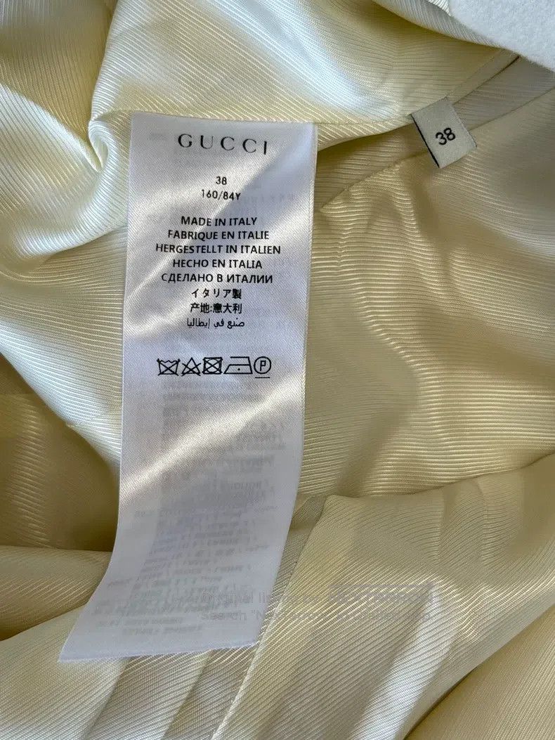 Gucci Gucci White woollen coat Size XS / US 0-2 / IT 36-38 - 6 Thumbnail