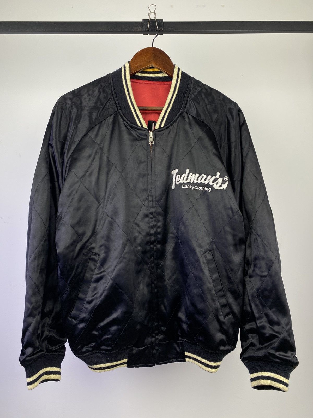 Tedman Tedman Company Embroidered Sukajan Satin Reversible Jacket Size US M / EU 48-50 / 2 - 2 Thumbnail